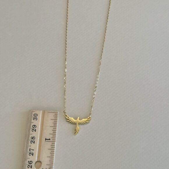 Gold Bird Pendant Necklace M1269 - Picture 3 of 3